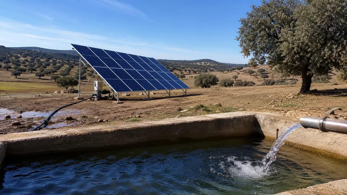 Bombeo solar para fincas en Extremadura: guía completa