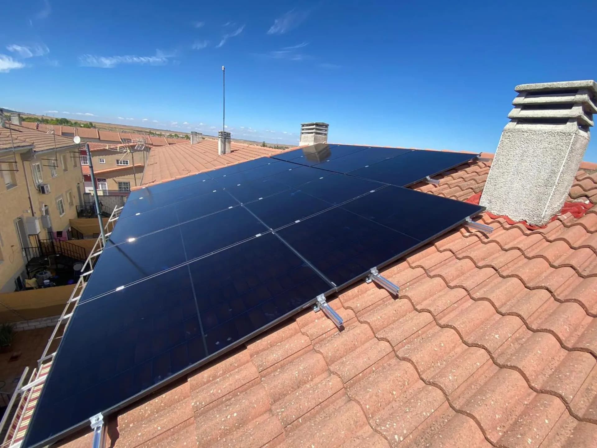 Instalación solar en vivienda de Extremadura