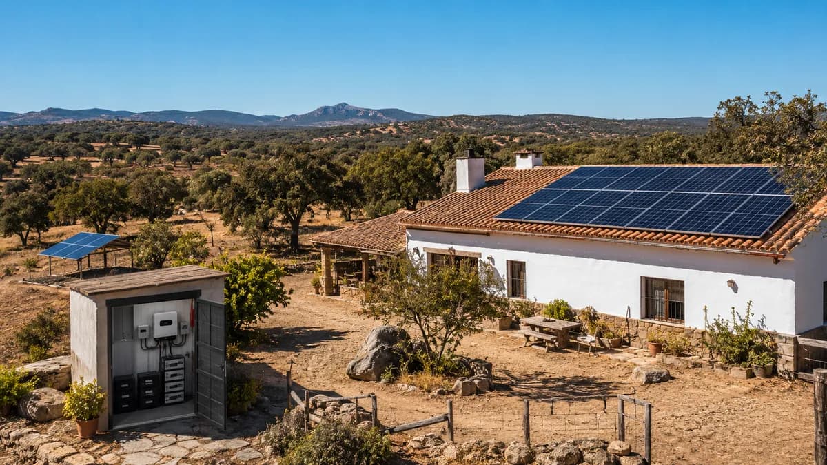 Instalación solar aislada para fincas: guía completa