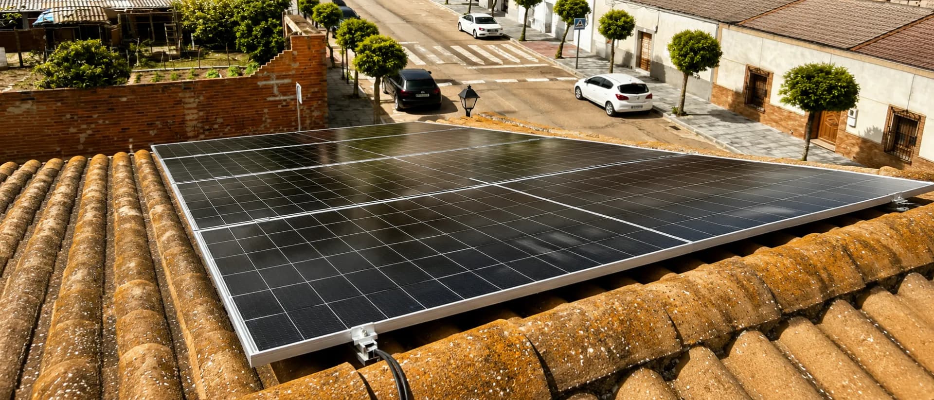 Placas solares en vivienda residencial en Extremadura